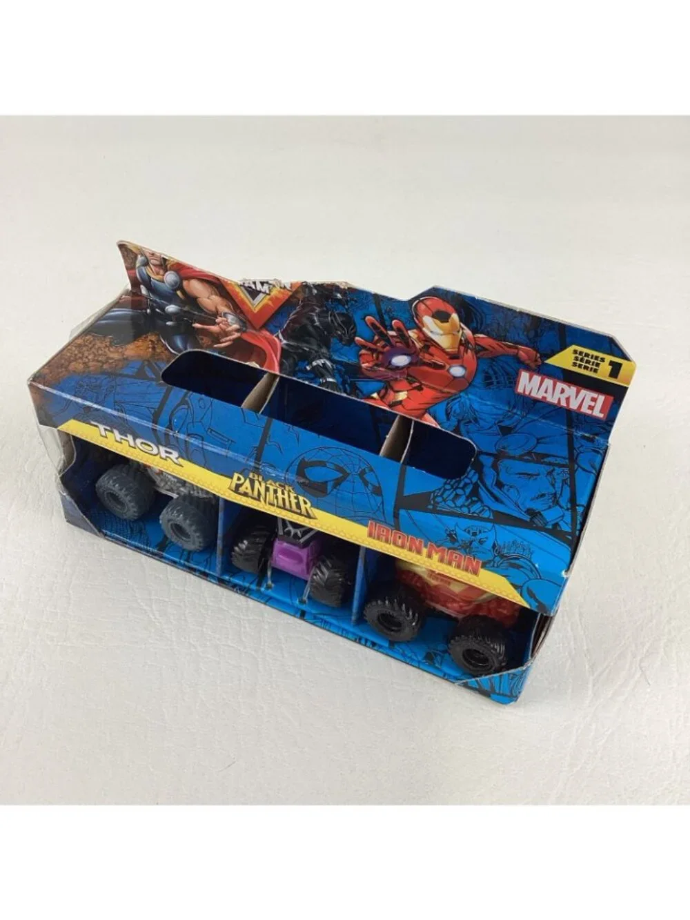 Hot Wheels Monster Jam Marvel Minis Thor Black Panther Iron Man Spin Master 2024